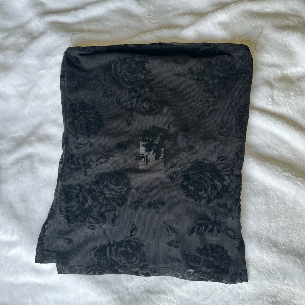 Windsor Black Strapless Top